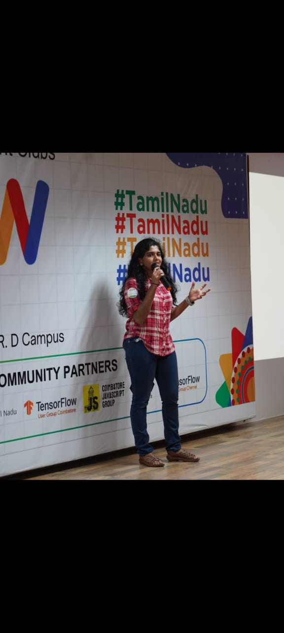 Presented Project at Google DSC Event